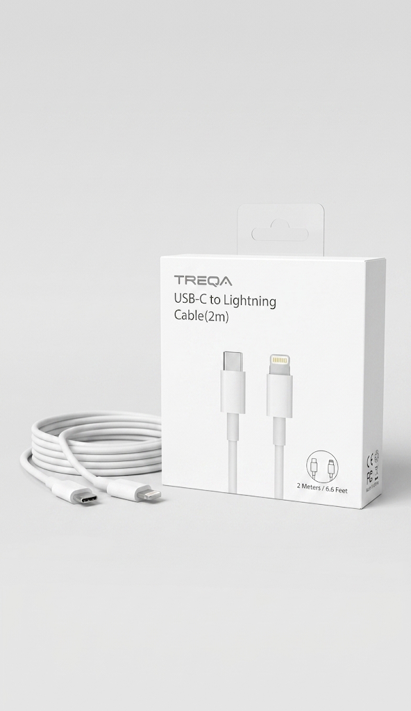 Cable USB-C a Lightning 2M Carga Rápida TREQA CA-2014