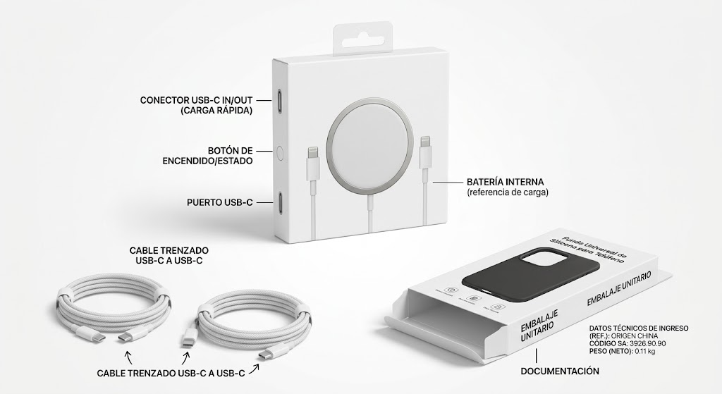 Cargador Magnético Inalámbrico Fast Charge para iPhone (Estilo MagSafe) SKU ZN12930